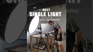 Single Light Setup for Food Videography BTS💡 #foodvideography #behindthescenes