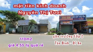 Bán Đất Dĩ An (604) Mặt Tiền Đường Nguyễn Thị Tươi Kinh Doanh Buôn Bán, Hoàng Hải BĐS