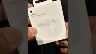 Unboxing USB-C 20W Power Adapter #apple #poweradapter
