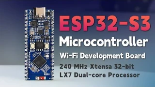 Waveshare ESP32-S3 Microcontroller 2.4GHz Wi-Fi Board, dual-core processor-frequency up to 240MHz