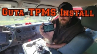 GUTA TPMS Install.  Tire Pressure Monitor System for truck and trailer.