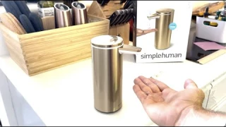 Simplehuman 9 oz. Touch-Free Rechargeable Sensor Liquid Soap Pump Dispenser REVIEW