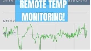SensorPush Review - remote temperature monitoring on outdoor worm bin.