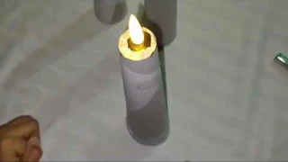Realistic Flameless LED Candles (Cone Pillars) | Unboxed and Demonstrated | How it Works