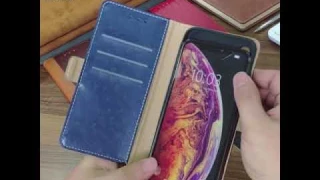 Casebus - Leather Wallet Phone Case - Flip Folio Cover with Kickstand Card Slots ID Holder