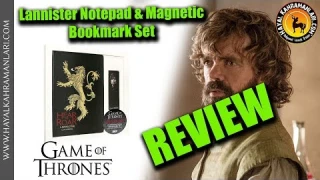Game Of Thrones Lannister Notepad & Magnetic Bookmark Set - Review