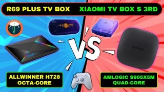 TV Box R69 Plus (8 Núcleos) vs Xiaomi TV Box 3ª Geração (4 Núcleos) – Qual é a Melhor?
