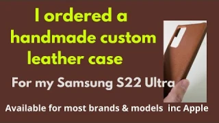 The finest hand made leather case for your phone. Shown on the note20 ultra .& any mobile device etc