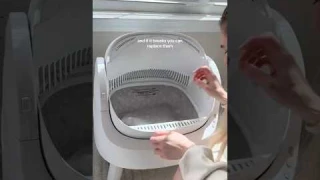 How to clean pet pivot litter box #petpivot #litterbox #cats #catreels #automaticlitterbox