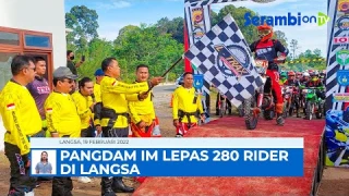 Pangdam IM dan Ratusan Rider Motor Trail Meriahkan BTA Ke 9 di Langsa