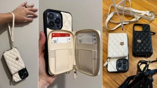 Wallet Phone Case with Wrist AND Cross Body Strap!!!!