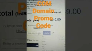 GoDaddy .com Domain Promo Code. Limited time only. #godaddy #domain #comment #promocodes