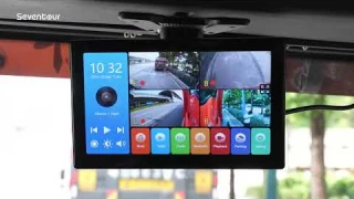 Seventour 4-Channel 1080p Backup Camera Dash Cam with 10.2" Monitor for RV/Truck/Trailer/Van/SUV/Car