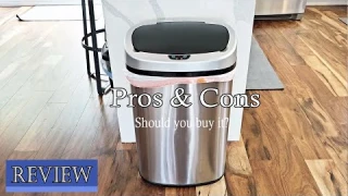 iTouchless 13 Gallon SensorCan Kitchen Trash Review -  Pros & Cons, Should you buy it?
