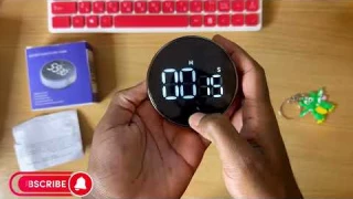 Unboxing and Review Rotary Countdown Timer Large LED Display ,цифровой магнитный таймер