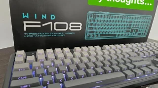 Quick Review of the EPOMAKER AULA F108 Full Sized Mechanical Keyboard