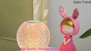 🔥 Acrylic Crystal LED Bedside Lamp RGB Touch