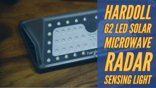 Hardoll 62 LED Solar Microwave Radar Sensing Light