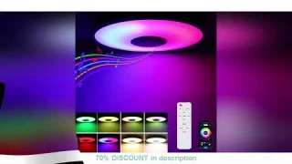 Complete Facts About the product #30W LED Ceiling Light with Bluetooth Speaker, Dimmable by Remote
