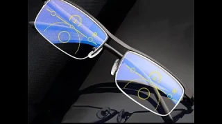 Multi Focus Zoom Reading Glasses Super Elastic TR Feet Smart Far And Near Dual Use Anti Blue Light