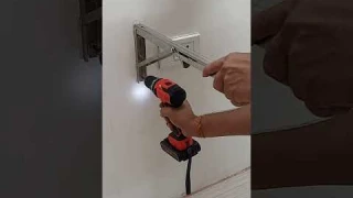 How to install wall mounting work table | #shorts | How to fix folding table on wall