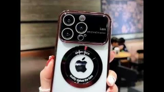 Magnetic Clear Hard Case Cover Camera Lens Protector Tempered Glass MagSafe Charging For iPhone