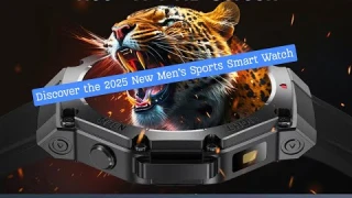 2025 New Men’s Sports Smart Watch ⌚ GPS, AMOLED, Heart Rate, NFC, Waterproof, Bluetooth Call