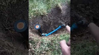 DON'T DO IT WRONG! install sprinkler HEADS this WAY ONLY! #shorts #water #diy #sprinkler
