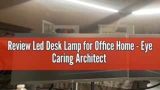 Review Led Desk Lamp for Office Home - Eye Caring Architect lamp with Clamp,Dual Screen Computer Mon