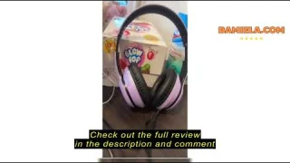 Review LORELEI X8 Over-Ear Wired Headphones with Microphone with 1.45m-Tangle-Free Nylon Line&3.5mm
