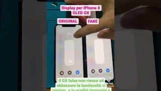 Iphone original display vs  GX Display💯✅🤘#iphone #oleddisplay