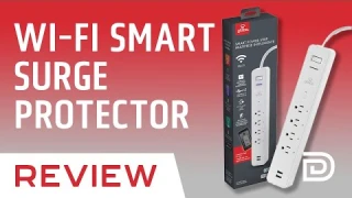 Smart Power Strip WiFi Surge Protector w/ 2 USB Ports Review // Globe Electric