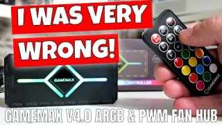 Add More Fans & RGB ARGB PWM Fan Hub With Remote Control Gamemax V4 0 RGB Controller