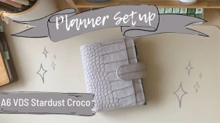 A6 Stardust Croco VDS Planner Setup