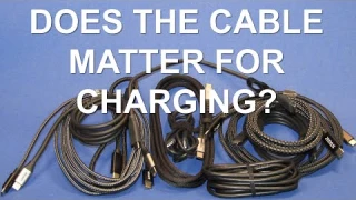 Charging with USB C, does the cable matter?