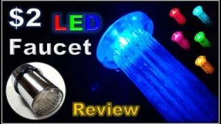 Random Reviews Ep. 51: $2 7 Color LED Sink Faucet Light