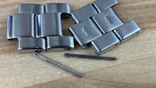 Watch bracelet with split pin sizing