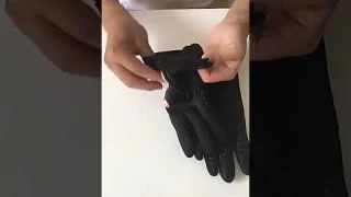 Anti-slip Thermal Touch Screen Zipper Gloves Mittens