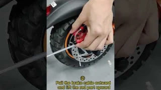Adjustment operation when the rear wheel brake of e-scooter is too loose (Model: iENYRID M4 Pro S+)