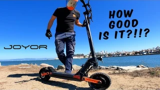 TOP SPEED 35MPH?!?  JOYOR S10-S ELECTRIC SCOOTER FULL REVIEW, RIDE, AND UNBOXING