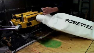 Dewalt Planer with Powertec Dust Filter Bag Review