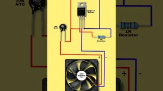 Automatic temperature controlled dc fan | Automatic speed adjustable fan
