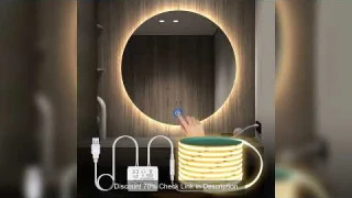 Makeup Mirror Backlight Lighting COB 5V USB LED Strip Penetrate Mirror Touch Sensor Switch Dimmable