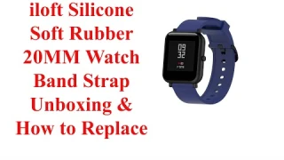 iloft Silicone Quick Release Soft Rubber 20MM Watch Band Strap  Unboxing & How to Replace