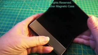 INJOYLIFE Business Card Holder Leather Magnetic Case (product review)