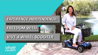 Freedom on Wheels: Vive 4 Wheel Mobility Scooter