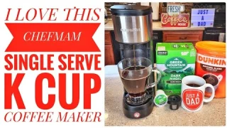 REVIEW Chefman Insta Coffee Max Single Serve Coffee Maker K Cup with Reusable K Cup