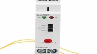 GEYA GRB8-01/02 Twilight Switch Din Rail Photoelectric Timer Light Sensor Relay AC110V-240V Auto ON