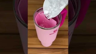 Now your Stanley cup can hold 2 drinks at once!🧊 #stanley #stanleycup #drinks #drink #kitchen