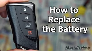 Lexus Key Fob -- How to Replace Battery